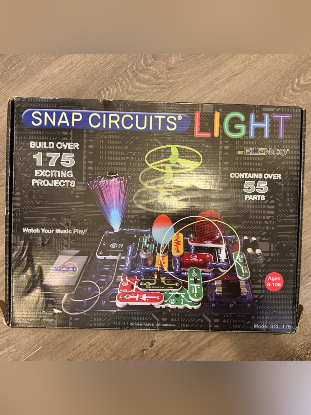 STEM Activity toy - Snap Circuits LIGHT Electronic Learning Kit – Multicolor